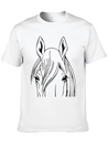 Horse - Head Vector Lightweight Cotton T-Shirt – Daily Comfort Graphic Shirt