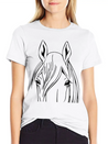 Horse - Head Vector Lightweight Cotton T-Shirt – Daily Comfort Graphic Shirt