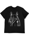 Horse - Head Vector Lightweight Cotton T-Shirt – Daily Comfort Graphic Shirt