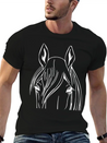 Horse - Head Vector Lightweight Cotton T-Shirt – Daily Comfort Graphic Shirt