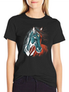 Horse Illustration Lightweight Cotton T-Shirt – Daily Comfort Graphic Shirt