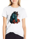 Horse Illustration Lightweight Cotton T-Shirt – Daily Comfort Graphic Shirt