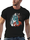Horse Illustration Lightweight Cotton T-Shirt – Daily Comfort Graphic Shirt