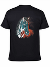 Horse Illustration Lightweight Cotton T-Shirt – Daily Comfort Graphic Shirt