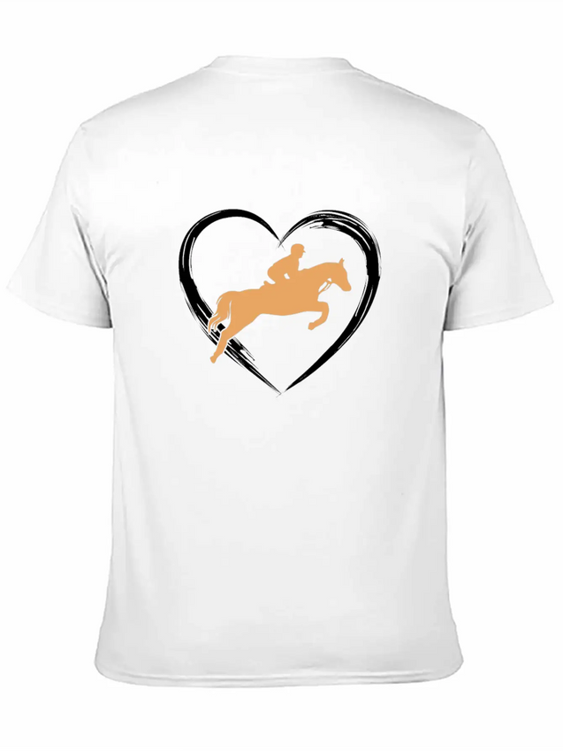 Horse Love Lightweight Cotton T-Shirt – Daily Comfort Graphic Shirt