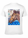Horse Racing Lightweight Cotton T-Shirt – Daily Comfort Graphic Shirt