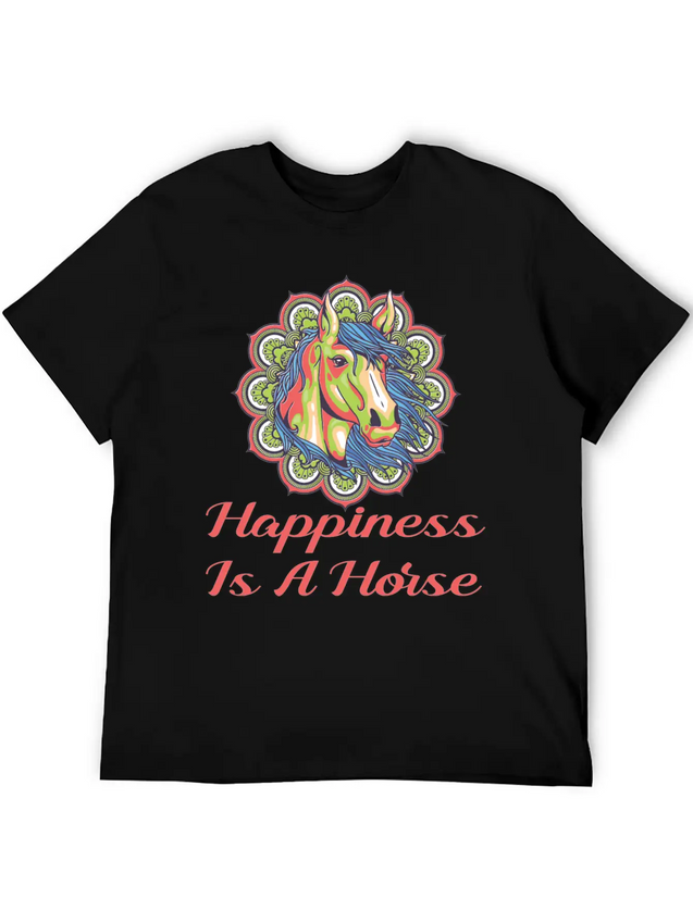 Horse, Riding, Horses Lightweight Cotton T-Shirt – Daily Comfort Graphic Shirt