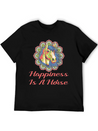 Horse, Riding, Horses Lightweight Cotton T-Shirt – Daily Comfort Graphic Shirt