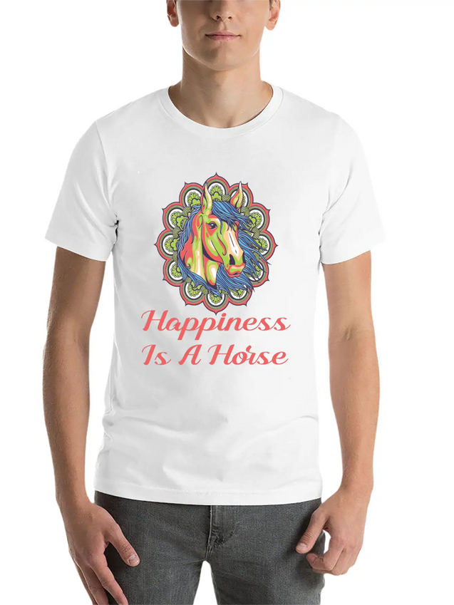 Horse, Riding, Horses Lightweight Cotton T-Shirt – Daily Comfort Graphic Shirt