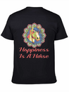 Horse, Riding, Horses Lightweight Cotton T-Shirt – Daily Comfort Graphic Shirt