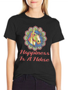 Horse, Riding, Horses Lightweight Cotton T-Shirt – Daily Comfort Graphic Shirt
