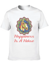 Horse, Riding, Horses Lightweight Cotton T-Shirt – Daily Comfort Graphic Shirt