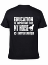 Horse Riding Lightweight Cotton T-Shirt – Daily Comfort Graphic Shirt