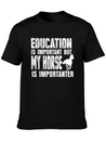 Horse Riding Lightweight Cotton T-Shirt – Daily Comfort Graphic Shirt