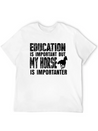 Horse Riding Lightweight Cotton T-Shirt – Daily Comfort Graphic Shirt