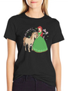 Horse Riding Princess Lightweight Cotton T-Shirt – Daily Comfort Graphic Shirt