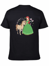 Horse Riding Princess Lightweight Cotton T-Shirt – Daily Comfort Graphic Shirt