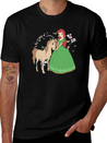 Horse Riding Princess Lightweight Cotton T-Shirt – Daily Comfort Graphic Shirt