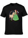 Horse Riding Princess Lightweight Cotton T-Shirt – Daily Comfort Graphic Shirt