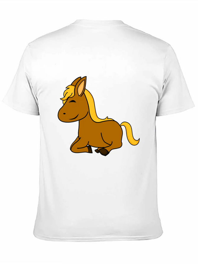Horse Shirt - Horse Riding - Equestrian - Cute Lightweight Cotton T-Shirt – Daily Comfort Graphic Shirt