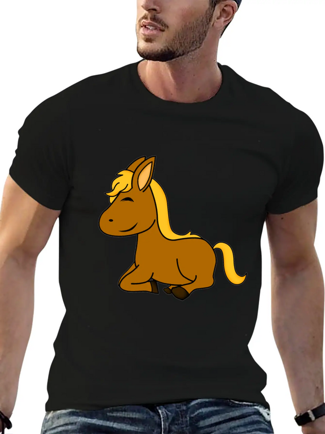 Horse Shirt - Horse Riding - Equestrian - Cute Lightweight Cotton T-Shirt – Daily Comfort Graphic Shirt