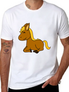 Horse Shirt - Horse Riding - Equestrian - Cute Lightweight Cotton T-Shirt – Daily Comfort Graphic Shirt