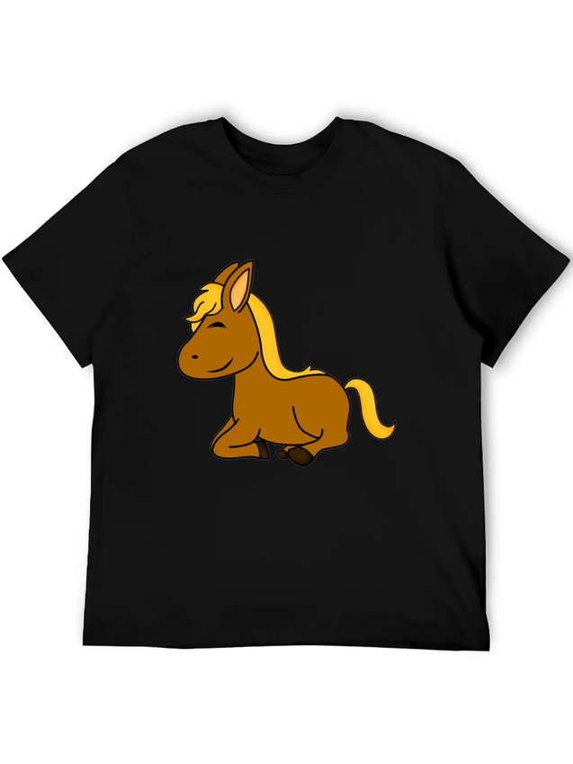 Horse Shirt - Horse Riding - Equestrian - Cute Lightweight Cotton T-Shirt – Daily Comfort Graphic Shirt