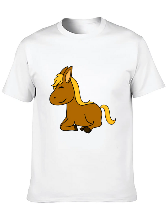 Horse Shirt - Horse Riding - Equestrian - Cute Lightweight Cotton T-Shirt – Daily Comfort Graphic Shirt
