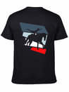 Horse Vaulting Acrobatics Lightweight Cotton T-Shirt – Daily Comfort Graphic Shirt