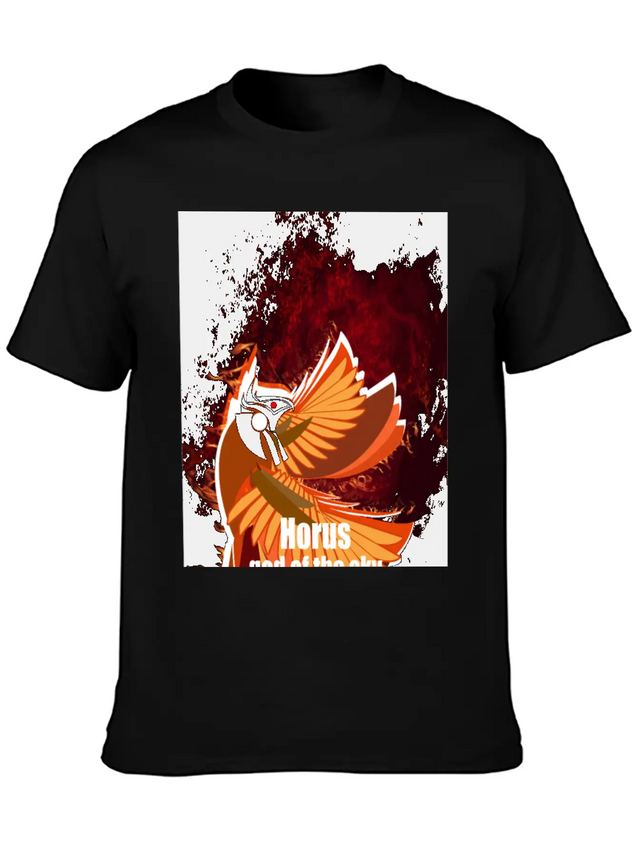 Horus Lightweight Cotton T-Shirt – Daily Comfort Graphic Shirt