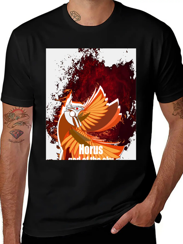 Horus Lightweight Cotton T-Shirt – Daily Comfort Graphic Shirt
