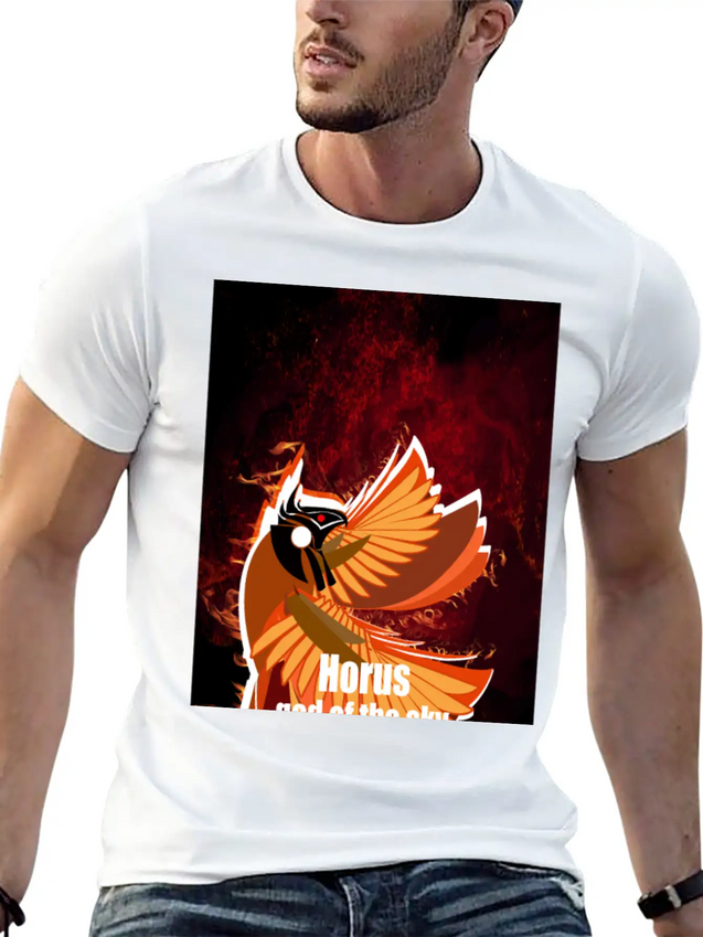 Horus Lightweight Cotton T-Shirt – Daily Comfort Graphic Shirt