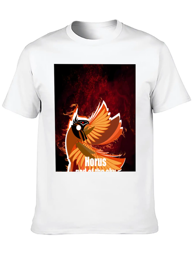 Horus Lightweight Cotton T-Shirt – Daily Comfort Graphic Shirt