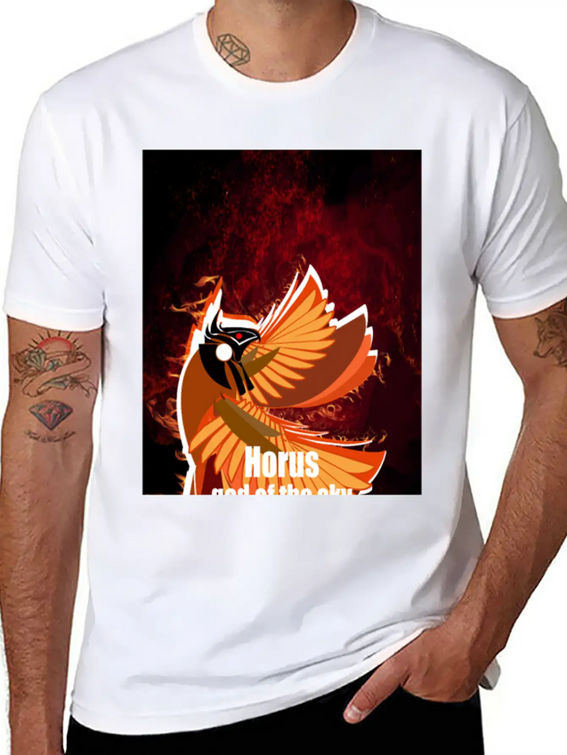 Horus Lightweight Cotton T-Shirt – Daily Comfort Graphic Shirt