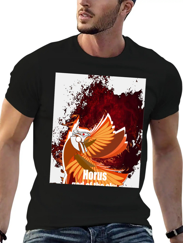 Horus Lightweight Cotton T-Shirt – Daily Comfort Graphic Shirt