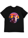 Howling Wolf Desert Sunset Lightweight Cotton T-Shirt – Daily Comfort Graphic Shirt