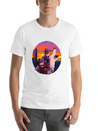 Howling Wolf Desert Sunset Lightweight Cotton T-Shirt – Daily Comfort Graphic Shirt