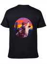 Howling Wolf Desert Sunset Lightweight Cotton T-Shirt – Daily Comfort Graphic Shirt