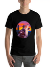 Howling Wolf Desert Sunset Lightweight Cotton T-Shirt – Daily Comfort Graphic Shirt