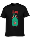 Hug Me Hug Monster Ugly Heart Hug Hug Lightweight Cotton T-Shirt – Daily Comfort Graphic Shirt