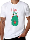 Hug Me Hug Monster Ugly Heart Hug Hug Lightweight Cotton T-Shirt – Daily Comfort Graphic Shirt