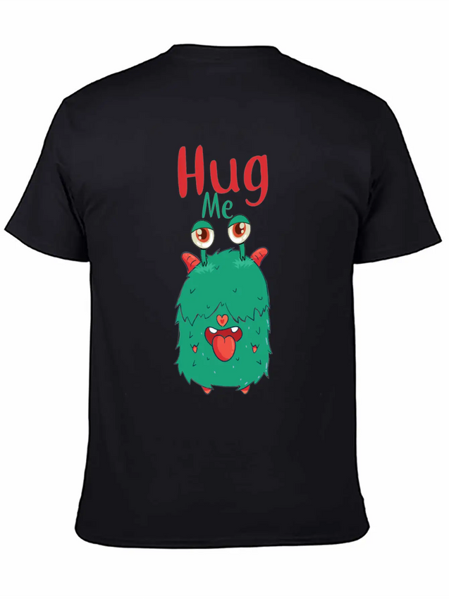 Hug Me Hug Monster Ugly Heart Hug Hug Lightweight Cotton T-Shirt – Daily Comfort Graphic Shirt