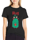 Hug Me Hug Monster Ugly Heart Hug Hug Lightweight Cotton T-Shirt – Daily Comfort Graphic Shirt