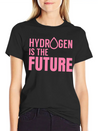 Hydrogen Is The Future Fuel Clean Symbol H Lightweight Cotton T-Shirt – Daily Comfort Graphic Shirt