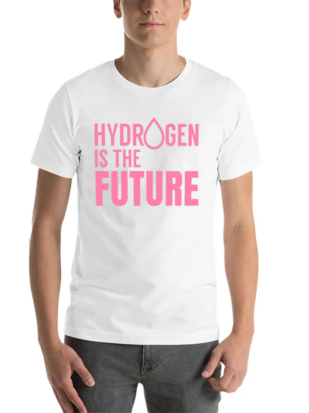 Hydrogen Is The Future Fuel Clean Symbol H Lightweight Cotton T-Shirt – Daily Comfort Graphic Shirt
