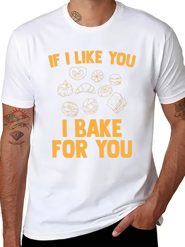 I Bake For You Lightweight Cotton T-Shirt – Daily Comfort Graphic Shirt
