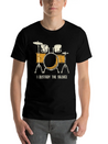 I Destroy Silence Funny Drummer & Percussionist Lightweight Cotton T-Shirt – Daily Comfort Graphic Shirt