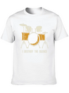 I Destroy Silence Funny Drummer & Percussionist Lightweight Cotton T-Shirt – Daily Comfort Graphic Shirt