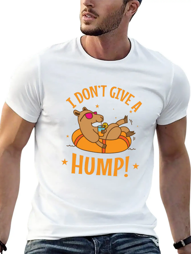 I Don't Give A Hump! Camel Dromedary Lightweight Cotton T-Shirt – Daily Comfort Graphic Shirt