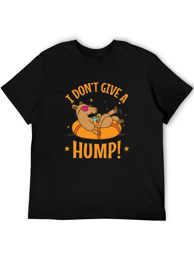I Don't Give A Hump! Camel Dromedary Lightweight Cotton T-Shirt – Daily Comfort Graphic Shirt
